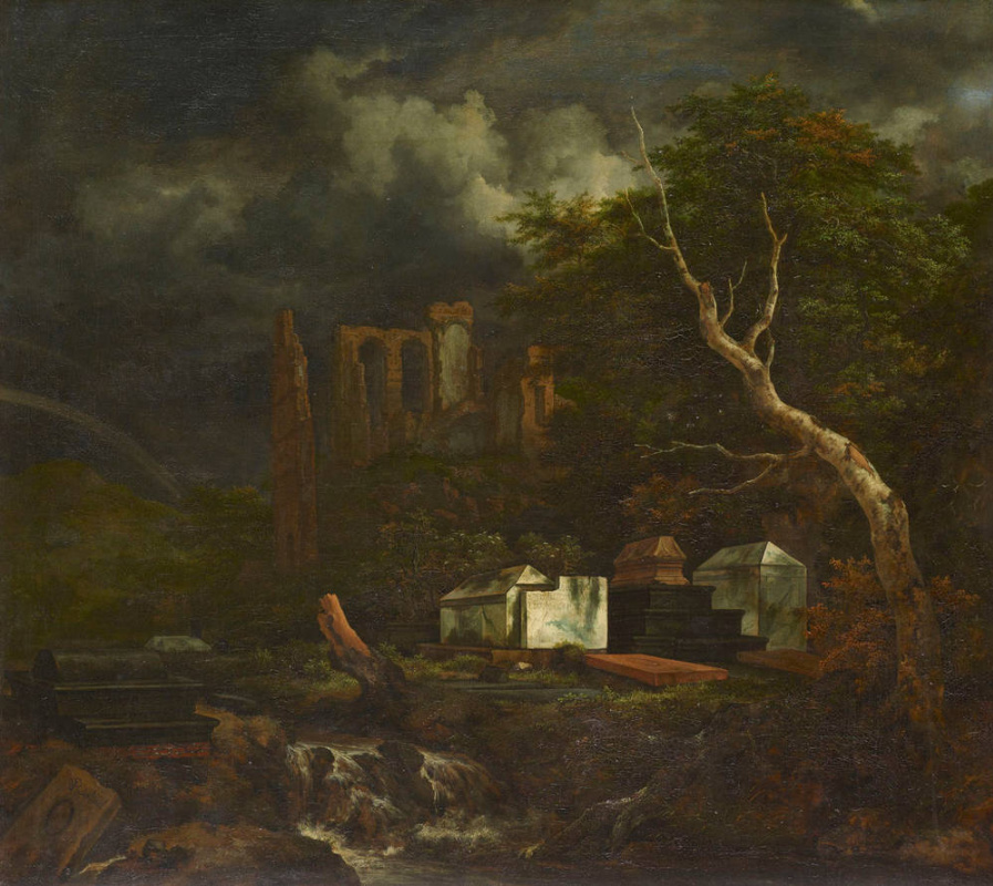 Jakob van Isaacs Ruisdael. Jewish cemetery