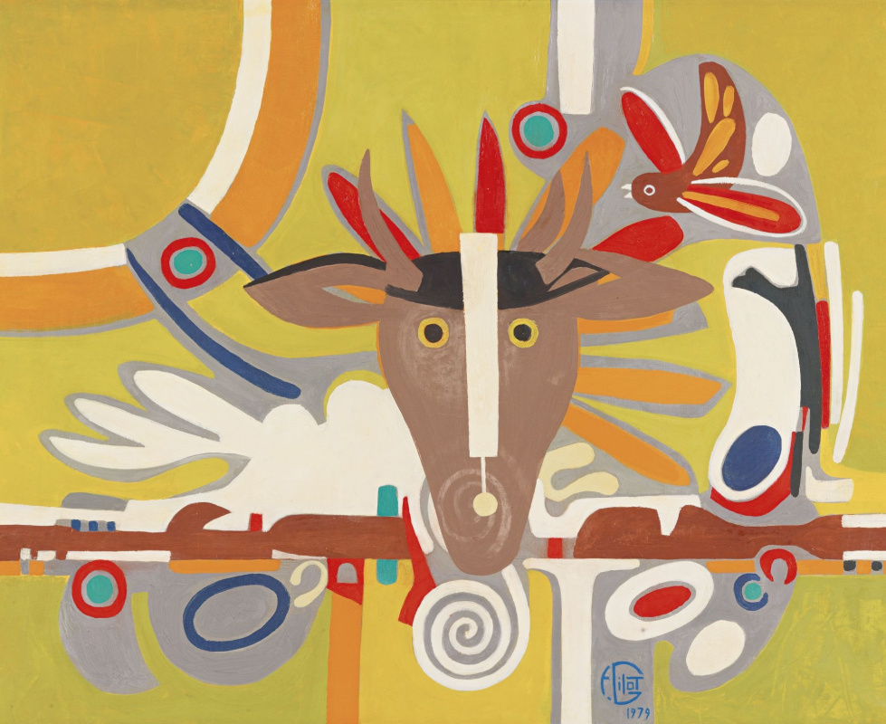 Francoise Gilo. Deer totem