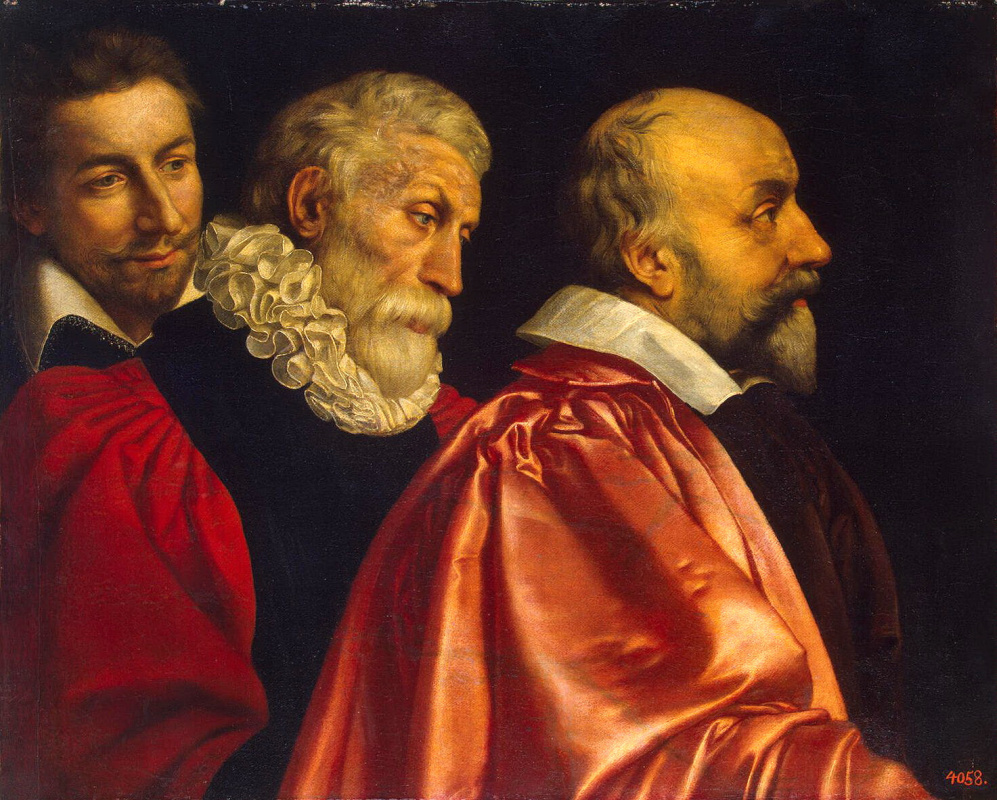 France The Pourbus The Younger. Group portrait of three advisors of the Paris city Council