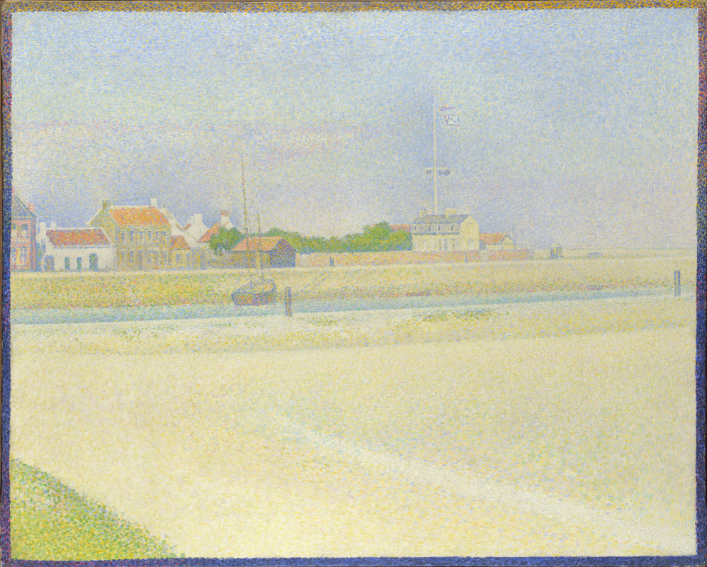 Georges Seurat. Channel Graveline, a Large Fort-Philippe