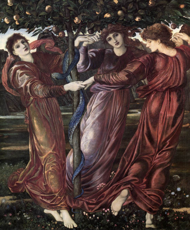 Edward Coley Burne-Jones. Hesperides Garden