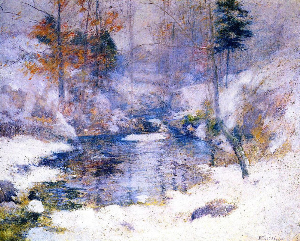 John Henry Twachtman. Armonía de invierno