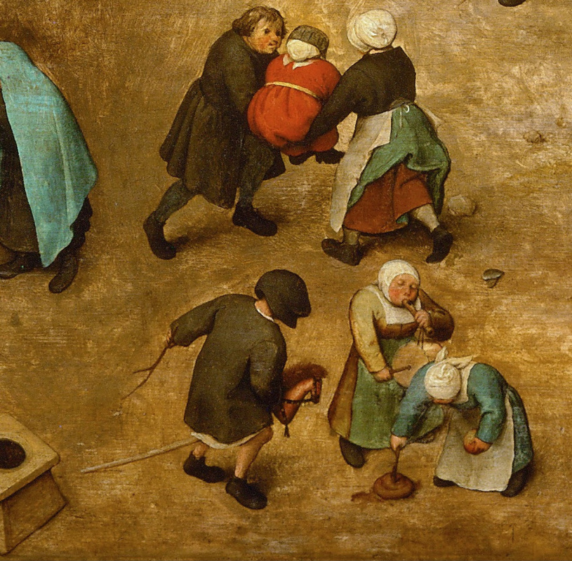 Pieter Bruegel The Elder. Children's games. Fragment 5