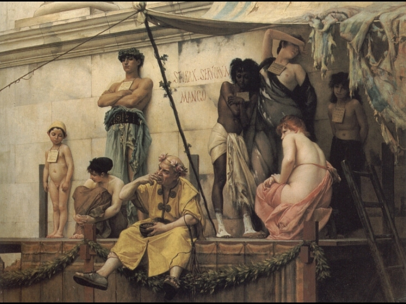 Gustave Boulangerie. Slave market