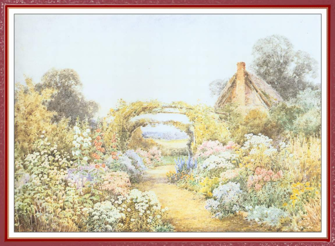 Therese Stannard. The garden near the cottage