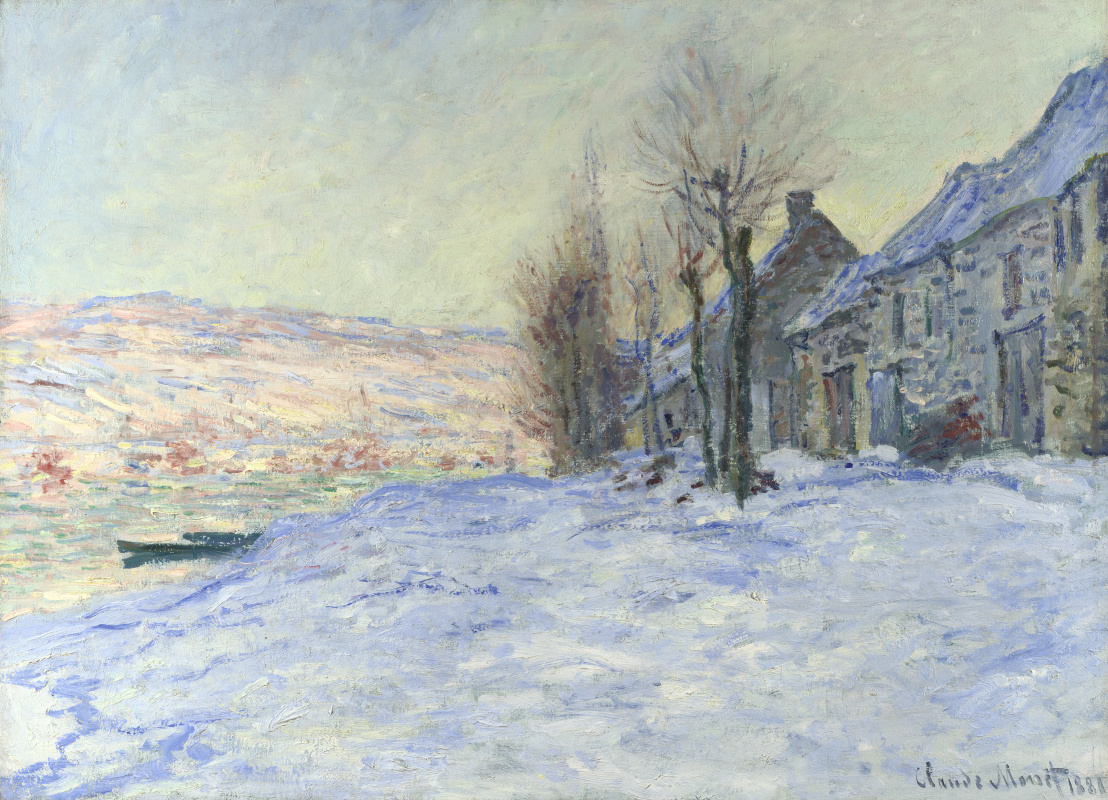 Claude Monet. Lavacourt, sun and snow