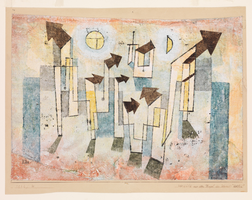 Paul Klee. Fresco from the temple