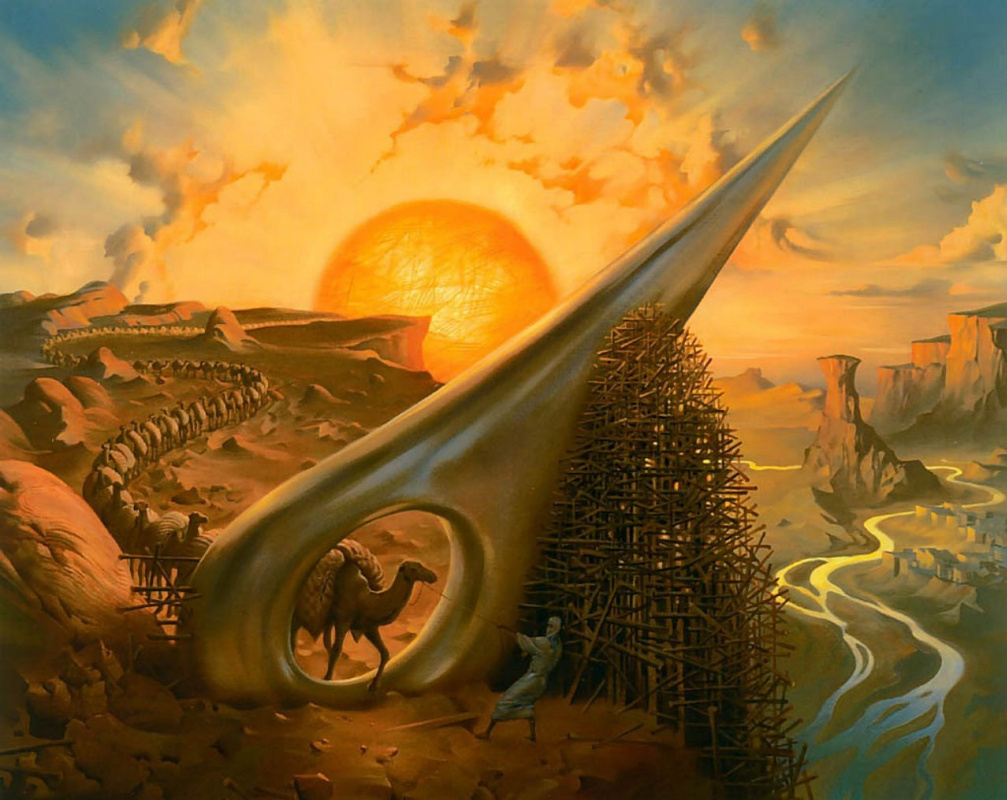 Vladimir Kush. The eye of a needle