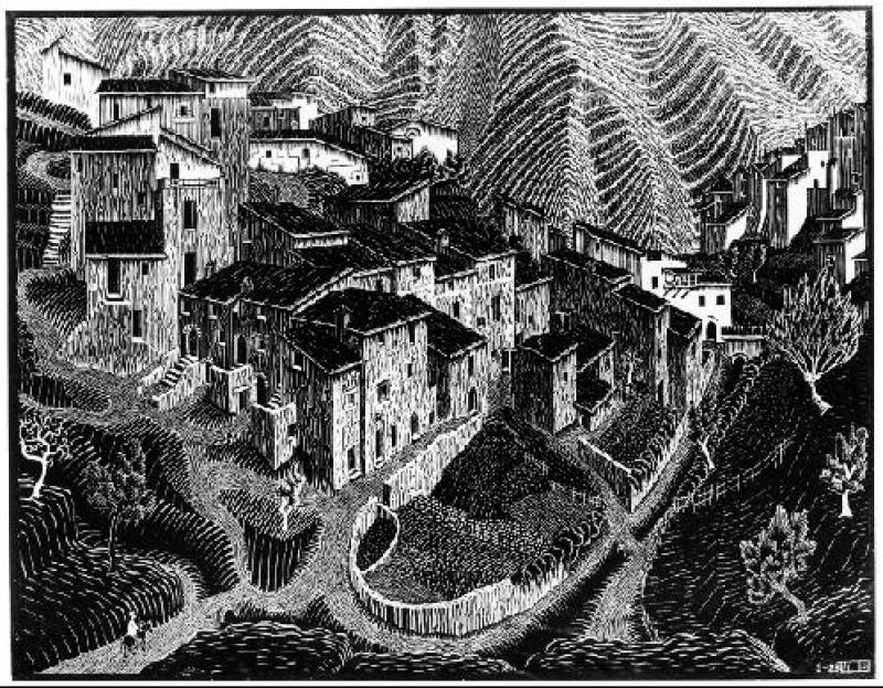 Maurits Cornelis Escher. Fara San Martino, Abruzzi