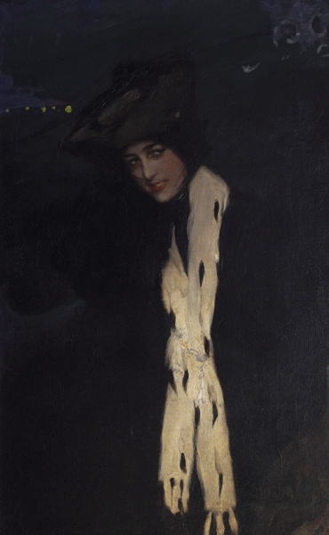 Pavel Dmitrievich Shmarov Russland - Frankreich 1874 - 1950. Porträt einer Frau (Anna Pavlova) 1900er - 1910er.