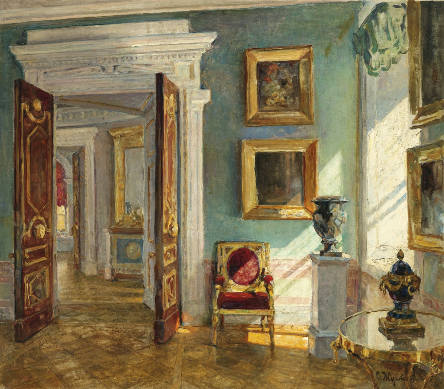 Stanislav Yulianovich Zhukovsky. The interior of the picture gallery, Pavlovsk