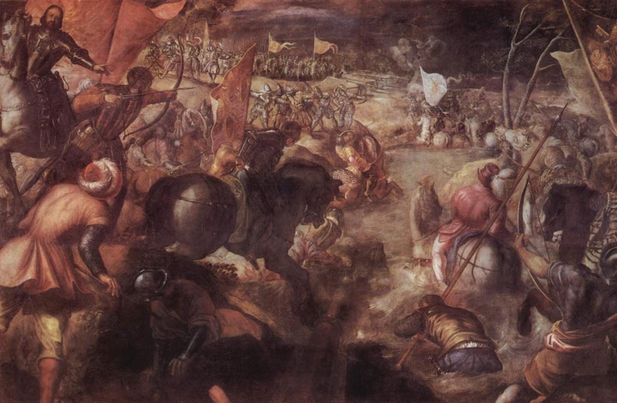 Jacopo (Robusti) Tintoretto. Battle of the Tarot