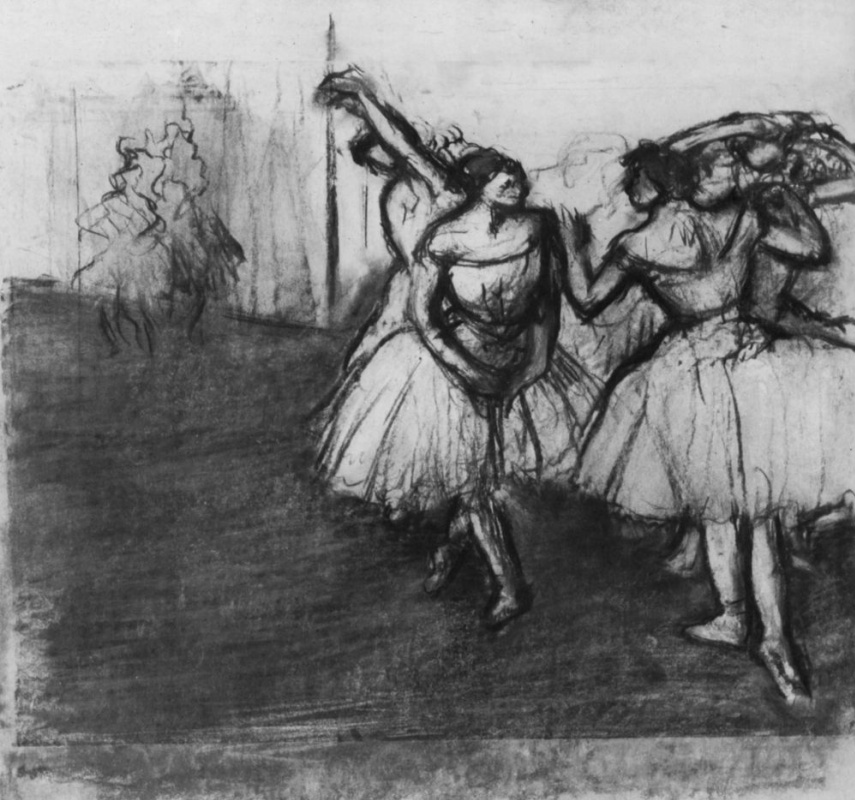 Edgar Degas. Ballerina on stage