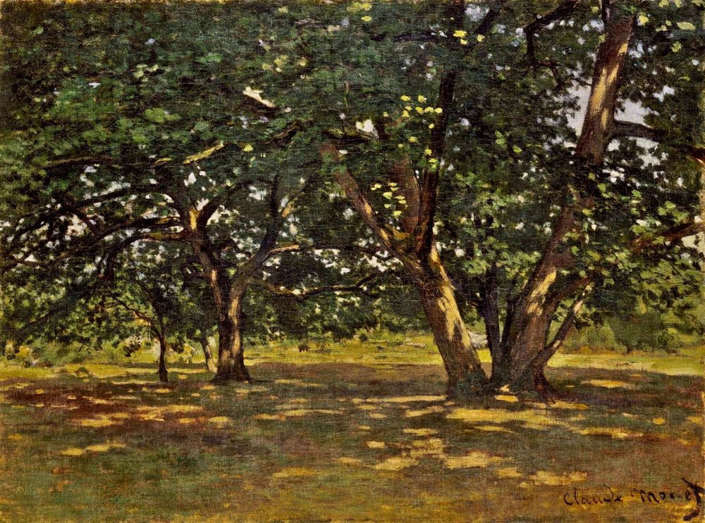 Claude Monet. Fontainebleau Forest