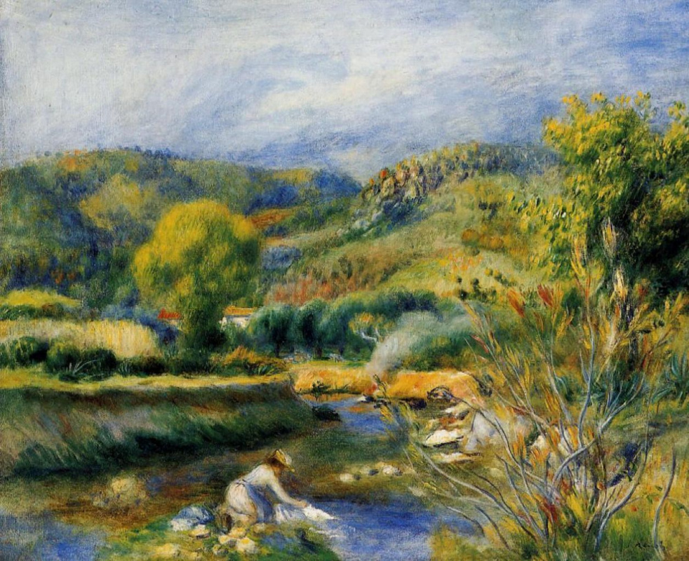 Pierre-Auguste Renoir. Laundress