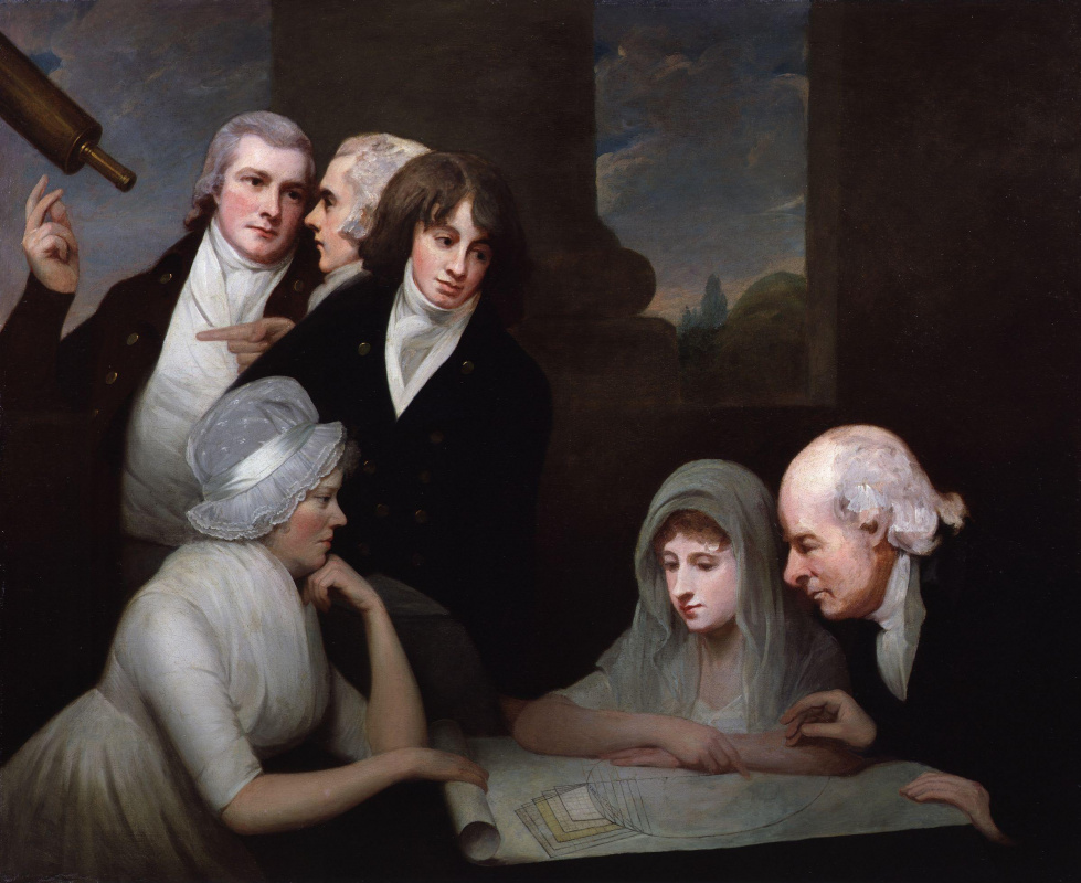 George Romney. Adam Walker and his family