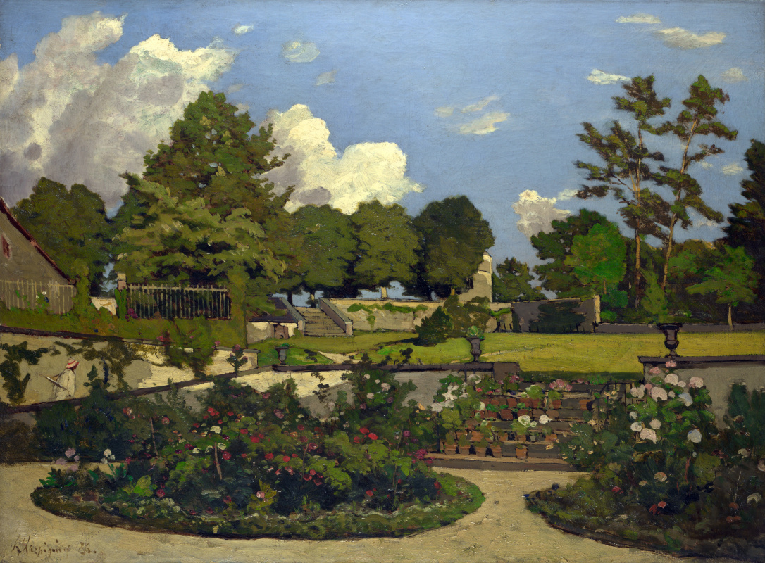Henri-Joseph Harpignies. The painter's garden at Saint-Prayv