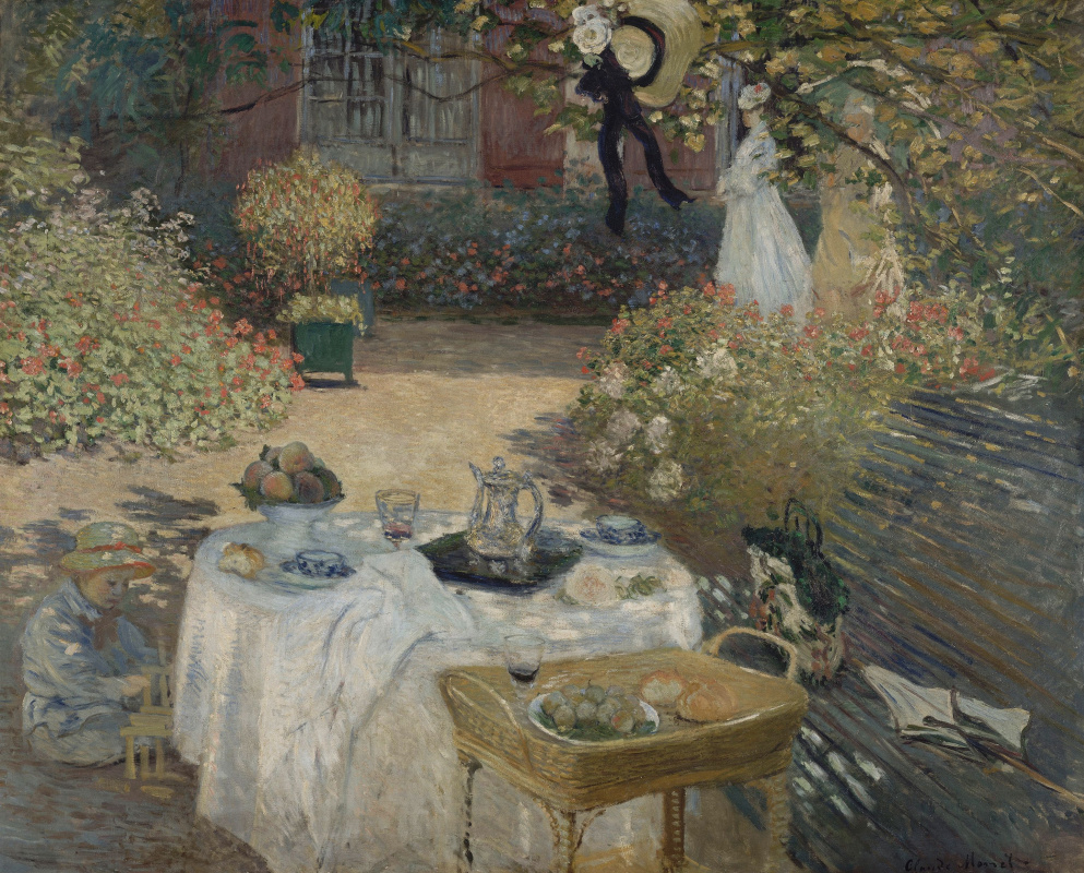Claude Monet. The garden of Monet at Argenteuil