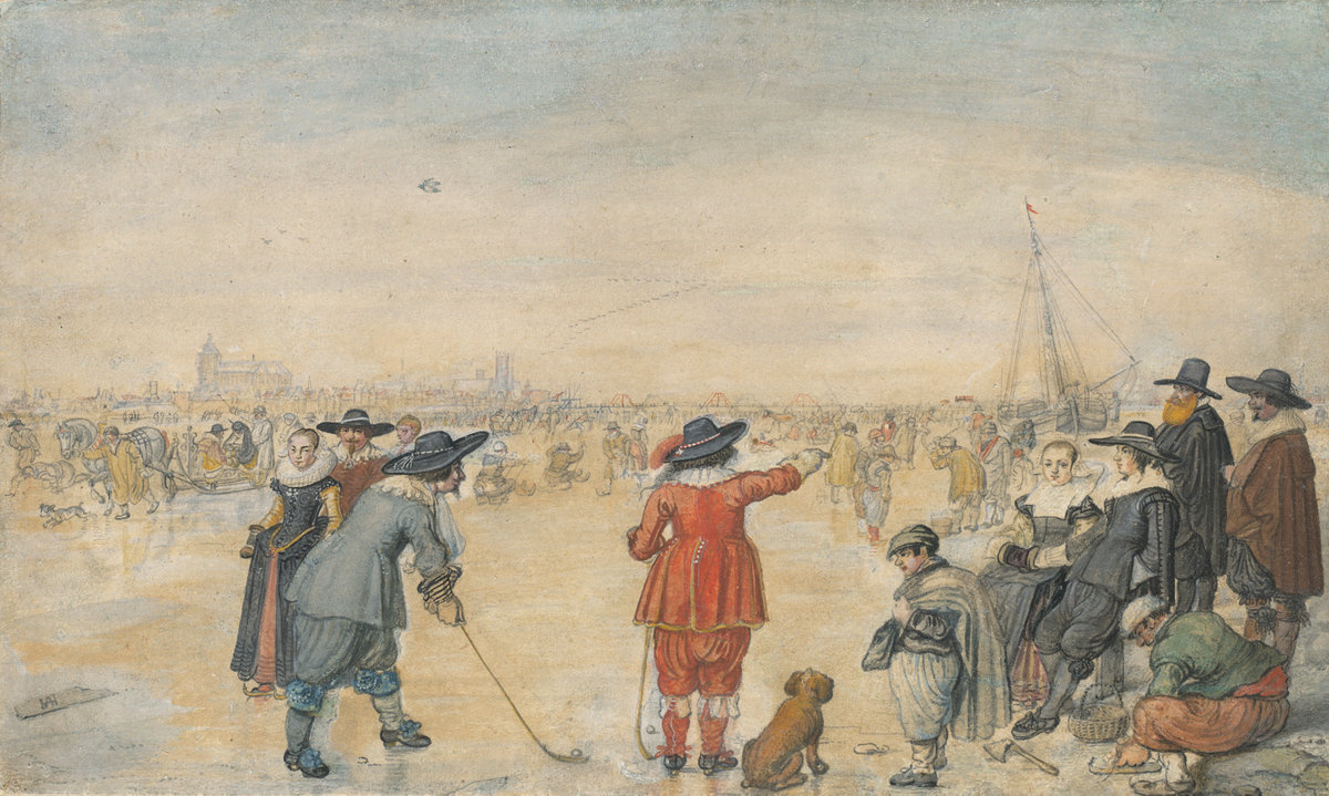 Hendrik Avercamp. Winter games on the frozen river IJssel