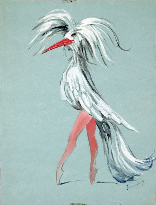 Dorothea Tanning. Sophistication. Costume design for the ballet "Night shadow"