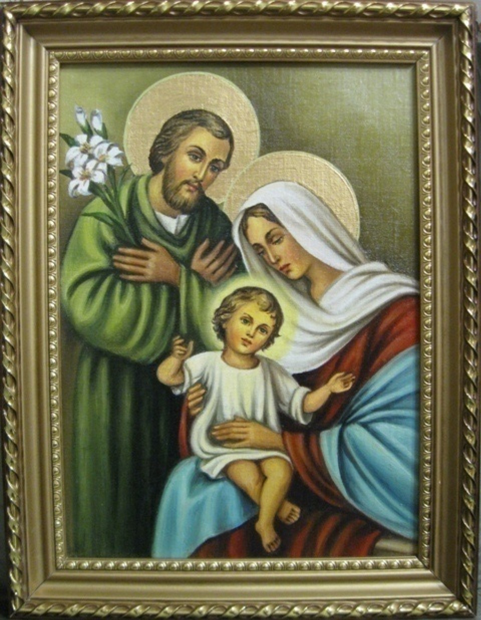 The Holy Family is the icon of Catholic (oil on canvas), 2013 by