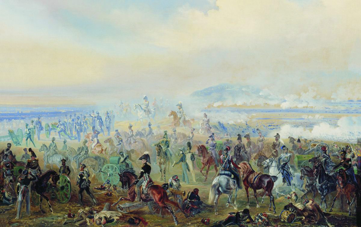 Bogdan Pavlovich Willewalde. Battle of Leipzig in 1813. 1886