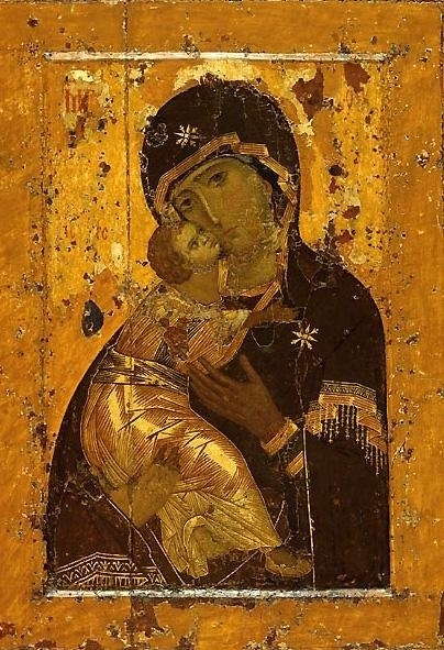 Russian Icon. Notre-Dame de Vladimir