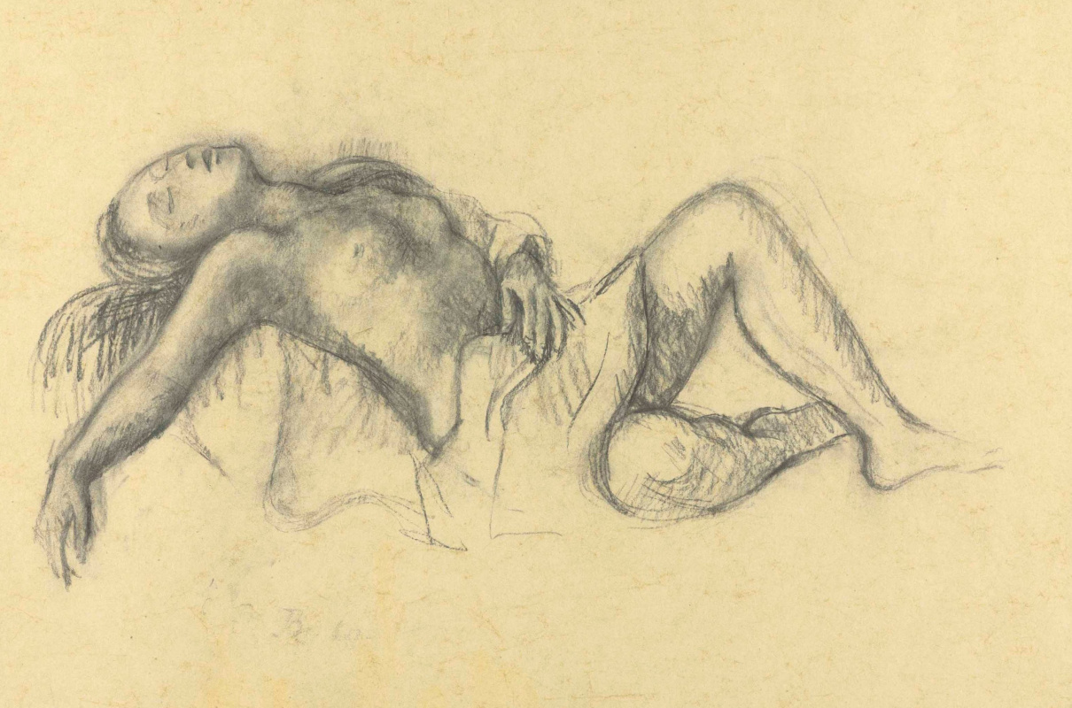 Balthus (Balthasar Klossovsky de Rola). Sleeping nude