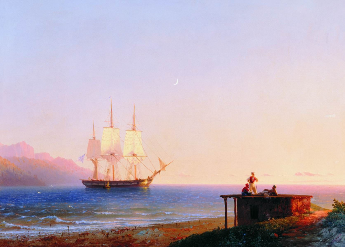 Ivan Aivazovsky. The frigate under sail