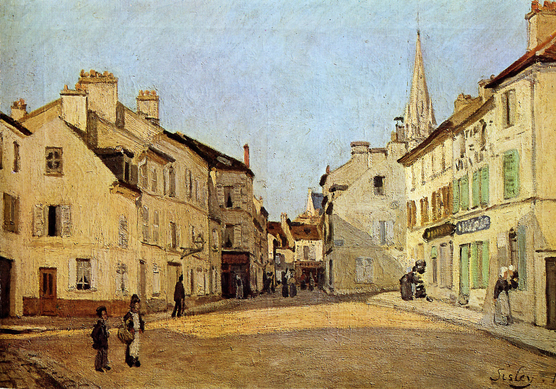 Alfred Sisley. The Rue de La Chaussee at Argenteuil