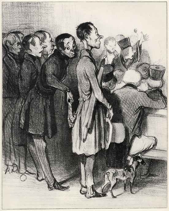 Honore Daumier. "Students" of the underworld