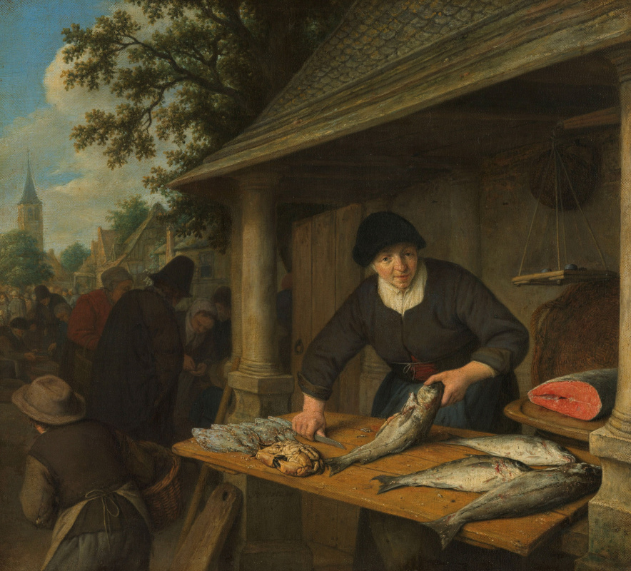 Адриан Янс ван Остаде. Торговка рыбой