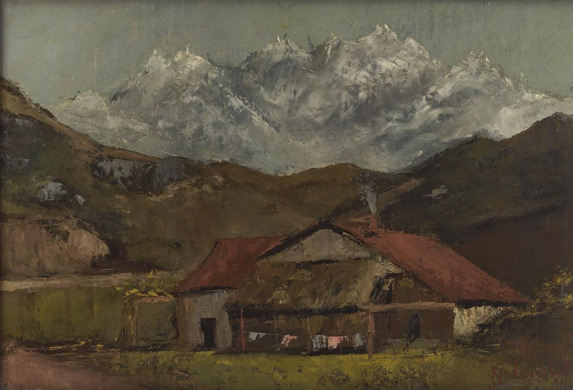 Gustave Courbet. A Hut in The Mountains