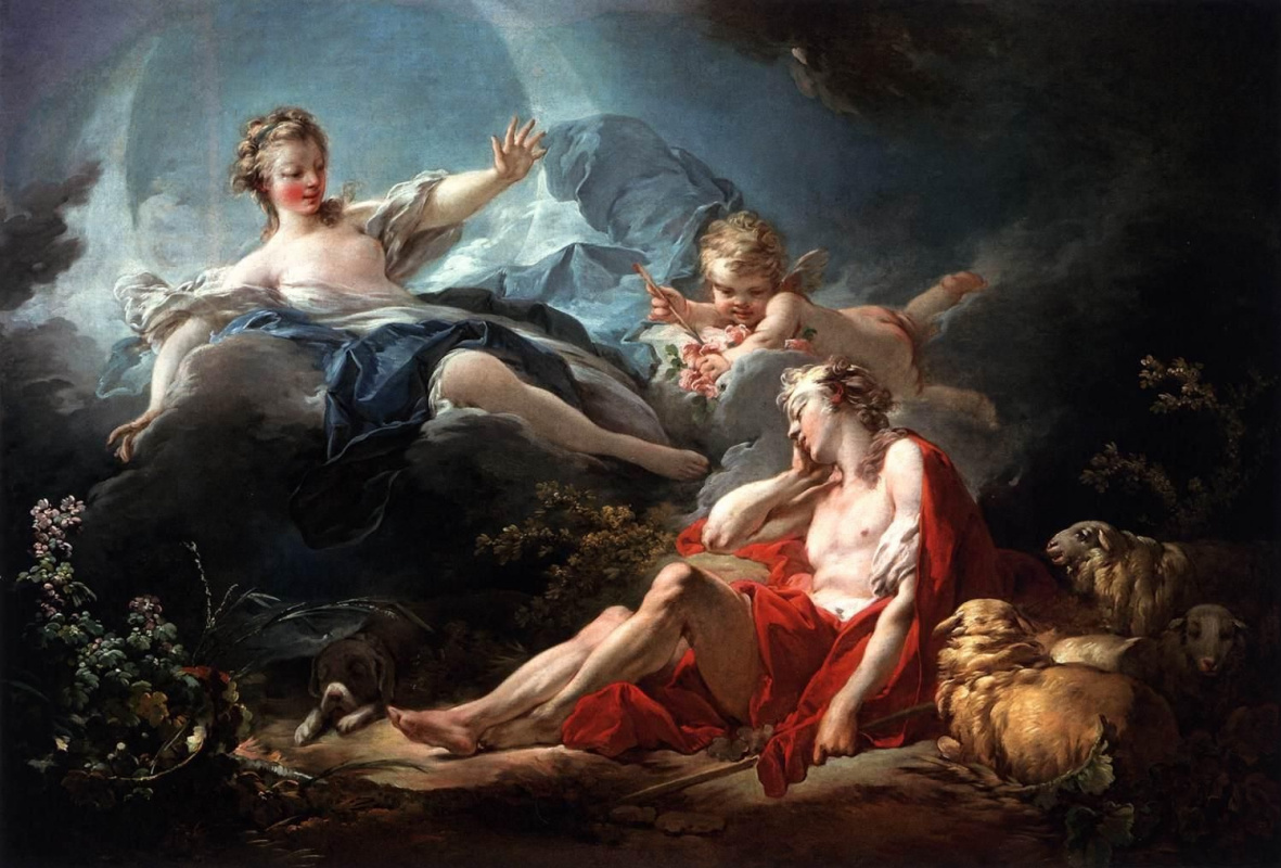 Jean-Honore Fragonard. Diana and Endymion