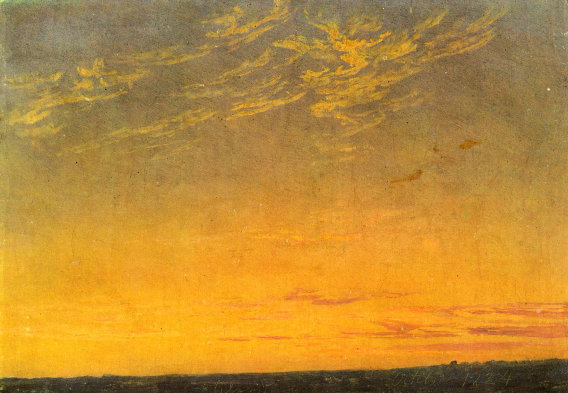 Caspar David Friedrich. Evening