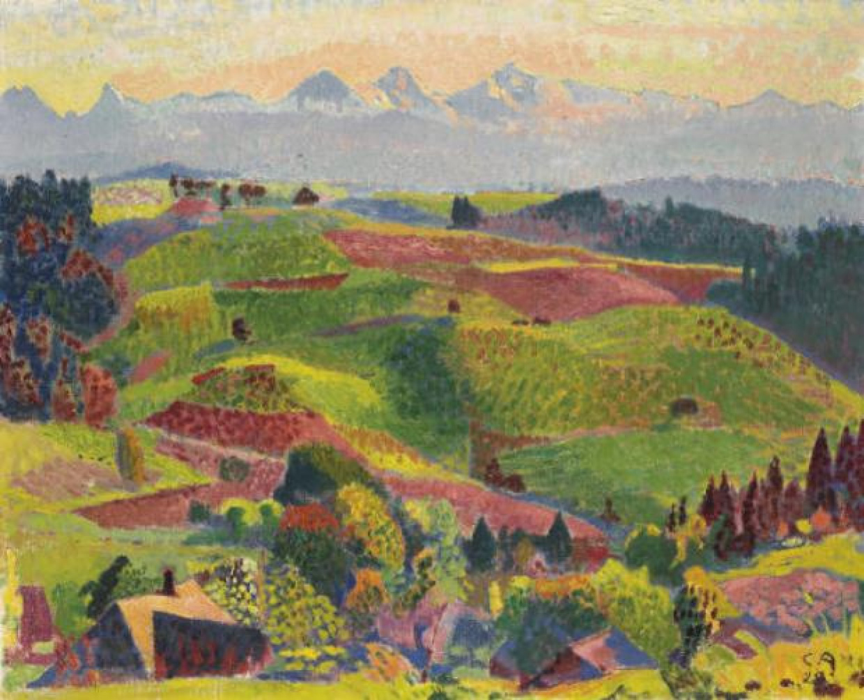 Landscape in Switzerland, 1928, 73×59 cm by Cuno Amiet: History, Analysis &  Facts | Arthive