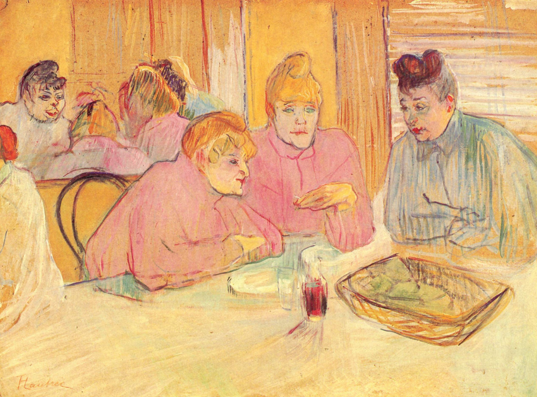 Henri de Toulouse-Lautrec. Im Speisesaal des Bordells