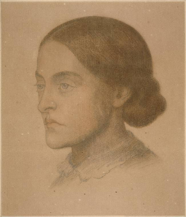 Dante Gabriel Rossetti. Portrait Of Christina Rossetti