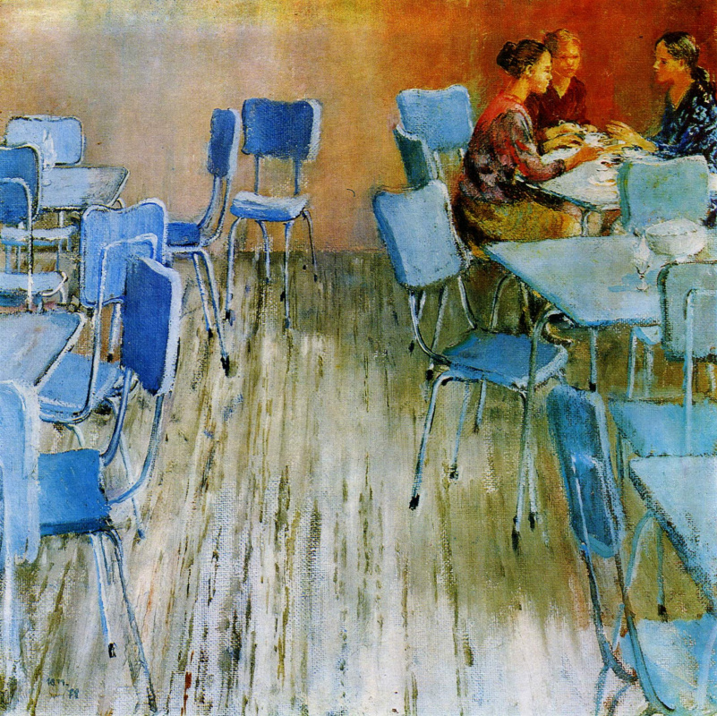 Yuri Ivanovich Pimenov. Ruhiges Café
