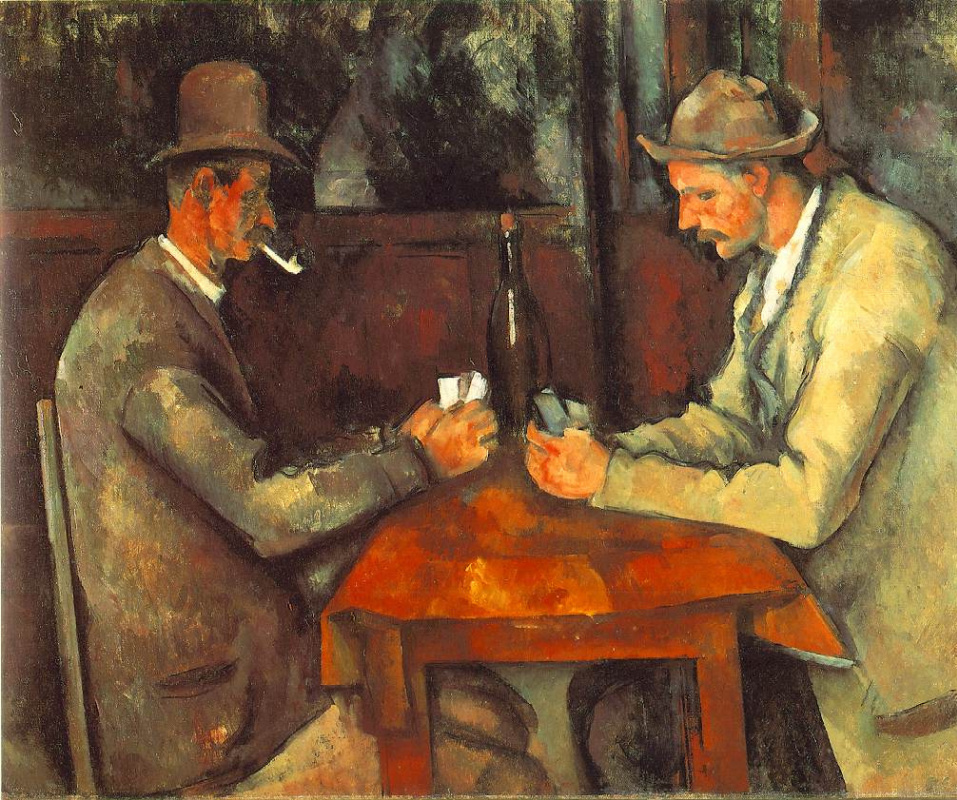 Paul Cezanne. The card players