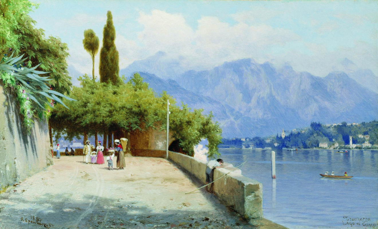 Fedor Andreevich Bronnikov. Views of lake Como. 1897