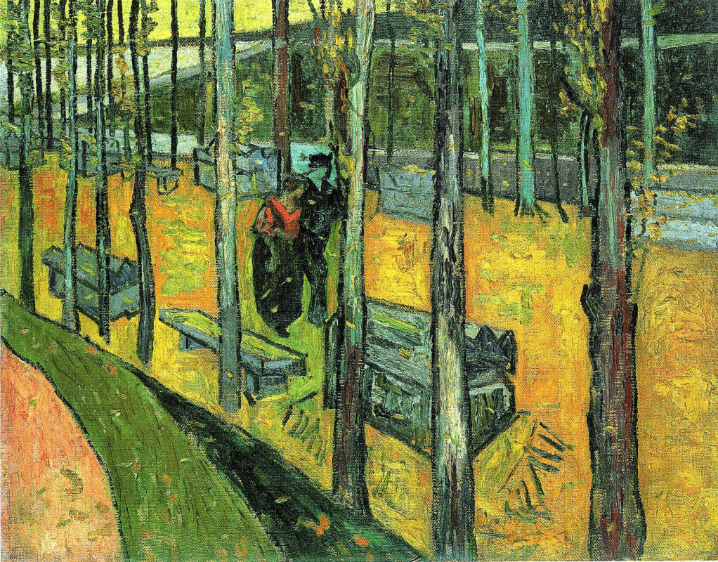 Vincent van Gogh. Alaskan. Alley with benches (version)