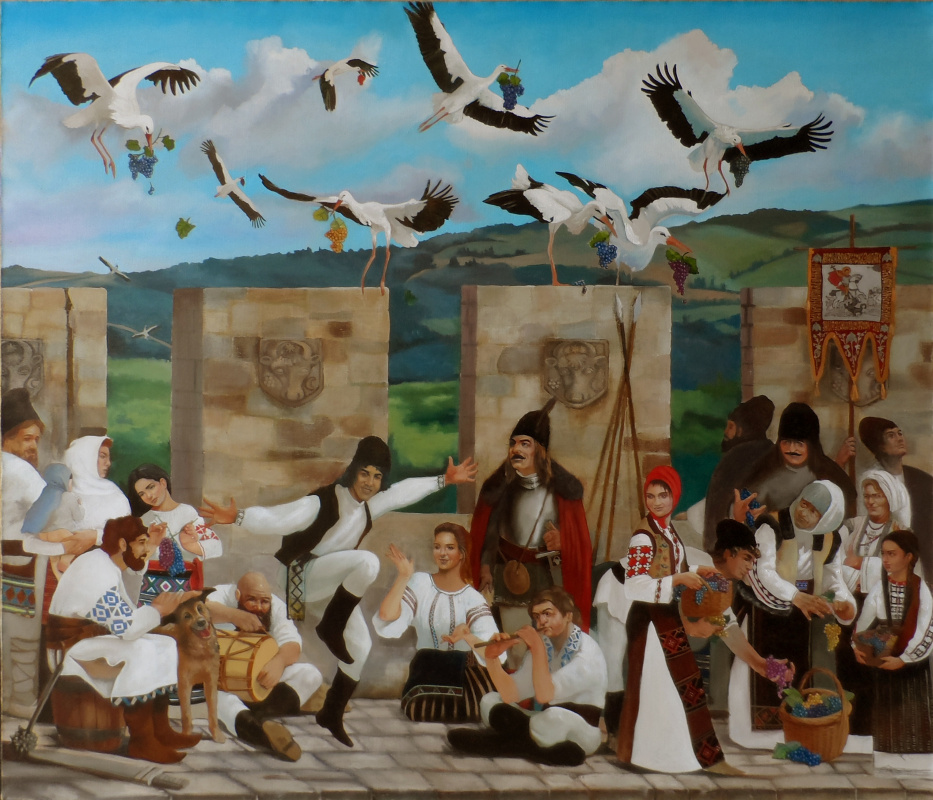 Alexander Giza-Ciobanu. The legend of the stork