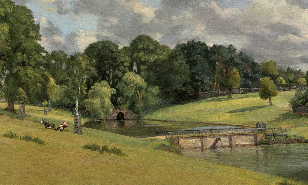 John Constable. Wivenhoe Park, detail. Mary Rebow