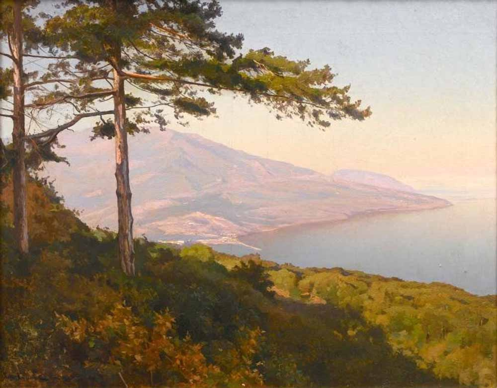 Joseph Evstafievich Krachkovsky. Vista de yalta