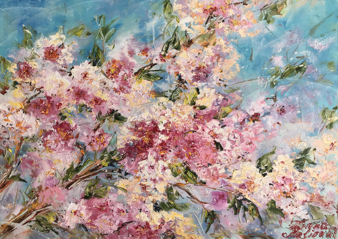 Diana Malivani. Bloomy Peach Tree