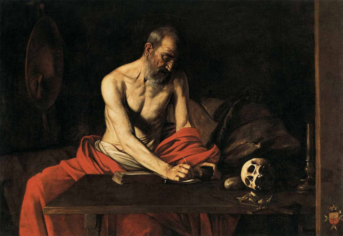 Michelangelo Merisi de Caravaggio. Saint Jerome Writing