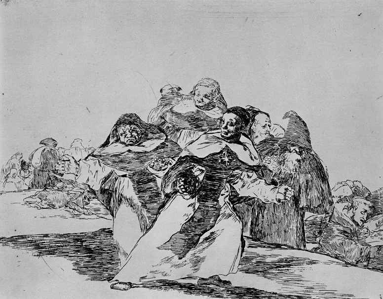 Francisco Goya. The series "disasters of war", page 42: Everything goes awry