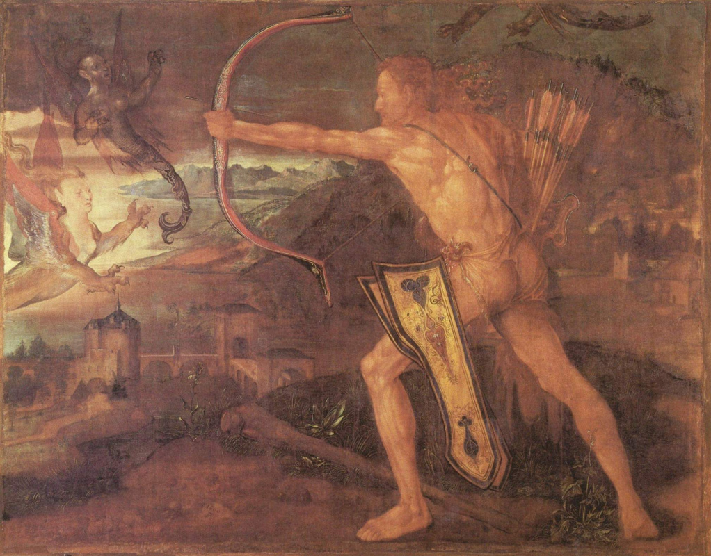 Albrecht Dürer. Hercules and the stymphalian birds