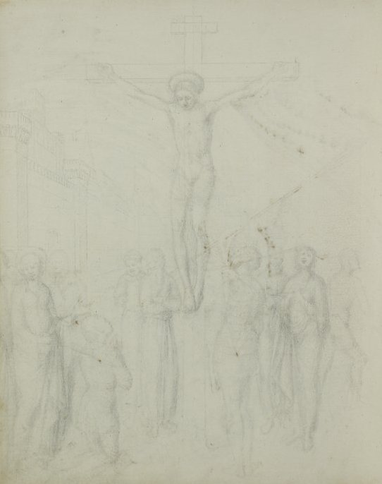 Jacopo Bellini. The Crucifixion of Jesus